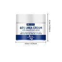 Crema hidratante para pies y manos 60 g 60 % urea 2 % ácido salicílico 4,9 x 4,3 cm manteca de karité aceite de árbol de té vitamina E 4