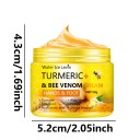 Crema nutritiva para extremidades 50 g Con cúrcuma y veneno de abeja Cuidado regenerador para manos y pies secos y agrietados 3