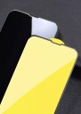 Cristal templado protector 9D para iPhone 15 Plus 3 uds color negro 2