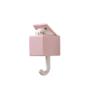 Crochet autocollant avec couvercle et animal mignon Porte-serviettes décoratif pour serviettes, clés, vêtements ou accessoires 8