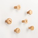 Crochet en bois en forme de vis 3