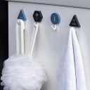 Crochet en plastique autocollant 3 pièces 2