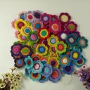 Crochet Flower Coasters 30 pcs 3