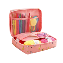 Crochet Set with Yarn in Random Colours Soft Grip Hooks Silver Hooks Needles Scissors Tape Measure Hook Case 1