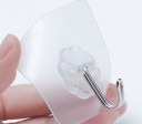 Crochets de salle de bain transparents - 6 pcs 4