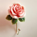 Crochets décoratifs avec rose 2 pcs 3
