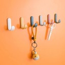 Crochets en plastique autocollants 6 pcs 2
