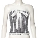 Crop top för kvinnor med rosett A1245 8