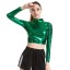 Crop-Top für Damen in Metallic-Optik 4