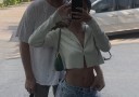 Crop top med knapper til kvinder 2