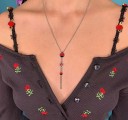 Crop top noir pour femme avec boutons 4