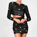 Crop top och kjol för kvinnor B1056 2