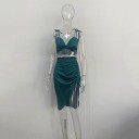 Crop top och kjol för kvinnor B966 9