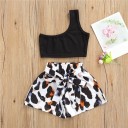 Crop top och shorts för flickor L1282 1
