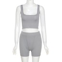 Crop top och shorts för kvinnor B957 7
