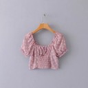 Crop top rosa da donna 4