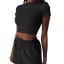 Crop-Top und Shorts für Damen B906 3