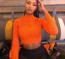 Crop top zippé pour femmes B82 4