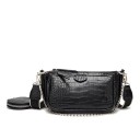 Crossbody-taske til kvinder med slangeskindsmønster M706 1