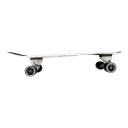 Cruiser skateboard con naso e coda rialzati Lunghezza 82,6 cm Grip antiscivolo Bianco e nero con ruote nere Per la città e le piste ciclabili 5