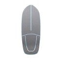 Cruiser skateboard met gestreept patroon Lengte 78,7 cm Antislip grip Blauw-roze met zwarte wielen Voor de stad en fietspaden 5