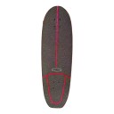 Cruiser skateboard S com padrão marmoreado preto Comprimento 82,6 cm Grip antiderrapante Rosa e roxo com rodas laranja Para a cidade e ciclovias 2