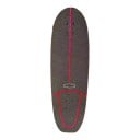 Cruiser skateboard S cu model negru marmorat Lungime 82,6 cm Grip antiderapant Rozu-violet cu roți portocalii Pentru oraș și piste de biciclete 2