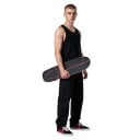 Cruiser skateboard S motívom draka Dĺžka 83,8 cm Strieborné trucky Modrý s ružovými pruhmi a čiernymi kolesami Na mesto a cyklotrasy 4