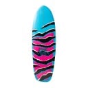 Cruiser skateboard S pruhovaným vzorem Délka 78,7 cm Protiskluzový grip Modro-růžový s černými koly Na město a cyklostezky 2