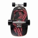 Cruiser skateboard tollmotívummal Hossza 79,4 cm Ezüst truckok Fekete piros tollakkal és fekete kerekekkel Városba és kerékpárutakra 3