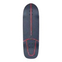 Cruiser Skateboard with Dragon Design Length 83.8 cm Silver Trucks Blue with Pink Stripes and Black Wheels For City and Cycle Paths 2