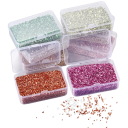 Crushed Glass Stones for Resin 80 g Decorative Glitter Material for Casting Jewellery, Art and DIY Crafting with Box 1