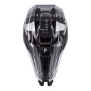 Crystal Gear Knob BMW CIC-2-1234F, 3-Piece Set with iDrive Controller and M RND, ABS and Crystal Markings, Transparent Black, Series 1–4 LHD 1