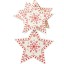 Csillag alakú karácsonyi dekoráció J3470 2