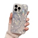 Csillogó gyöngyház hátlap a Samsung Galaxy A35 5G-hez bordázott szélekkel és kamera védelemmel Tartós mobil tok mindennapi használatra 3