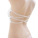 Csipkés bralette melltartó nőknek fehér színben Univerzális méret a 56 és 90 cm közötti mellkörfogat számára Nylonból és csipkéből 12