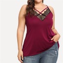 Csipkés női tank top plus size 5