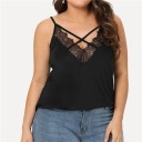 Csipkés női tank top plus size 3