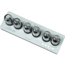 Csöves ébresztőóra színes fényekkel 169 x 53 x 578 mm Modern dizájn 6 ébresztőórával és számlapválasztási lehetőséggel 1