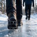 Csúszásgátló hótalpak fém tüskékkel 10 x 5,2 cm Középre a talp alá tépőzárral 1 pár jégre és hóra 7