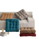 Čtvercový prošívaný polštář na sezení 45 × 45 cm výplň PP bavlna silný sedací polštář pro jógu meditaci i podlahové sezení 14