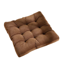 Čtvercový prošívaný polštář na sezení 53 × 53 cm výplň PP bavlna silné polstrování podsedák na podlahu jóga relaxace 8