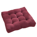 Čtvercový prošívaný polštář na sezení 53 × 53 cm výplň PP bavlna silné polstrování podsedák na podlahu jóga relaxace 10