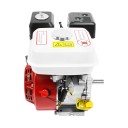 Čtyřtaktní benzínový motor 7,5 HP / 3000 W, objem 212 cm³, jeden válec, vzduchové chlazení, OHV, 3600 ot./min, červeno-bílý 6