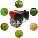 Čtyřtaktní benzínový motor 7,5 HP / 3000W, objem 212 cm³, jeden válec Vzduchové chlazení OHV, 3600 ot./minutu červeno-bílý 3