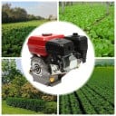 Čtyřtaktní benzínový motor 7,5 HP / 3000W, objem 212 cm³, jeden válec Vzduchové chlazení OHV, 3600 ot./minutu červeno-bílý 4