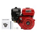 Čtyřtaktní benzínový motor 7,5 HP / 3000W, objem 212 cm³, jeden válec Vzduchové chlazení OHV, 3600 ot./minutu červeno-bílý 5