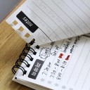 Cuaderno de bolsillo A7 12,7 x 7,65 cm 80 páginas Lista de tareas Encuadernación en espiral Regla Parte trasera 4