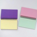 Cuaderno espiral de colores 13 x 8 cm 50 hojas Bloc de notas rayado desprendible Agenda rayada Bloc de notas para oficina y escuela 1