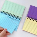 Cuaderno espiral de colores 13 x 8 cm 50 hojas Bloc de notas rayado desprendible Agenda rayada Bloc de notas para oficina y escuela 2